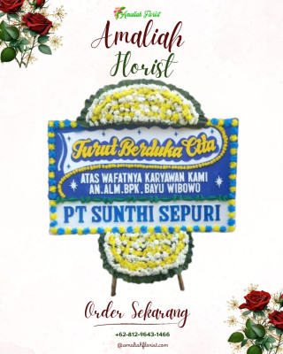Papan Bunga Duka di Semper Barat