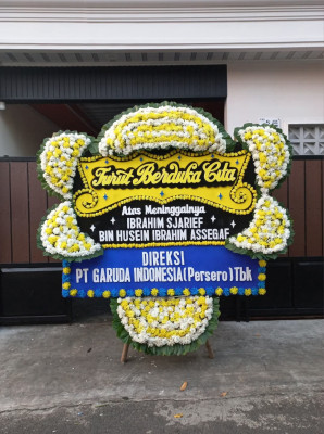 Papan Bunga Duka di Semper Barat